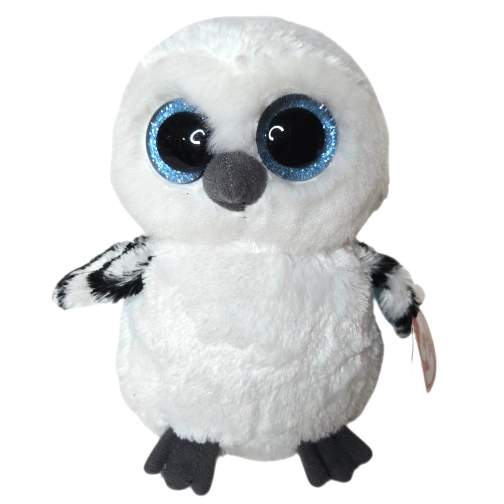 Ty Beanie Boos Spells Owl Plush 6" Blue Glitter Eyes NWT Forest Fantasy Whimsy